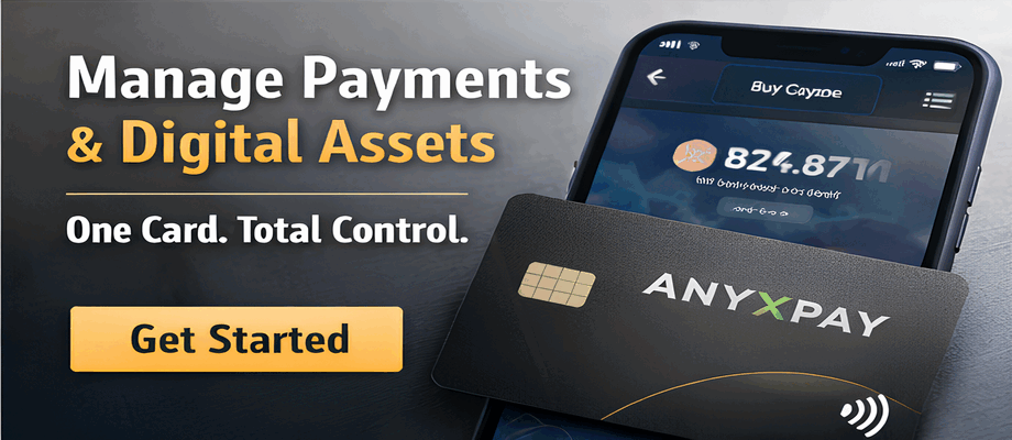 Anonymous Crypto Card — AnyXPay